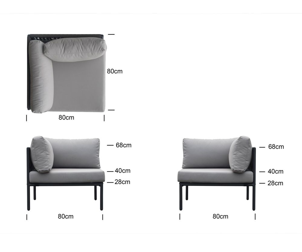 Skyline Design Kitt Corner Sofa Seat