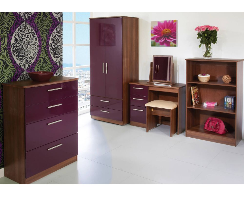 Welcome Furniture Knightsbridge 2ft6in Plain Wardrobe with 2 Drawer