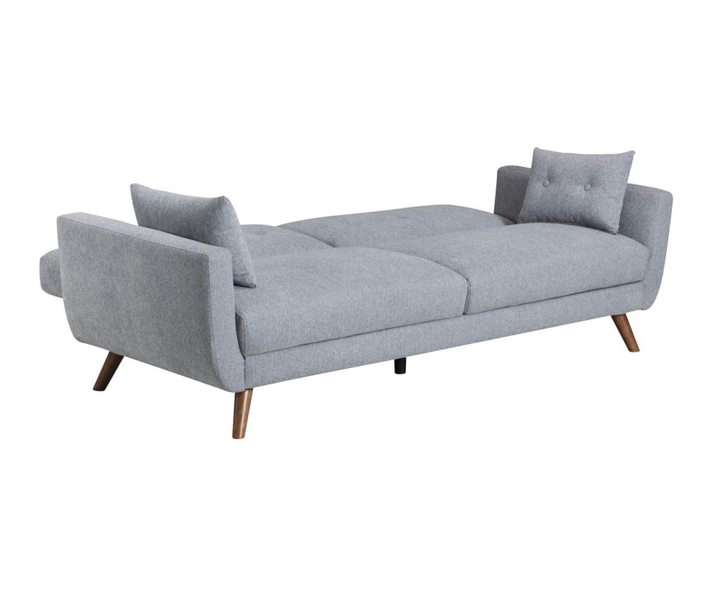 Kyoto Oslo Grey Fabric 3 Seater Sofa Bed