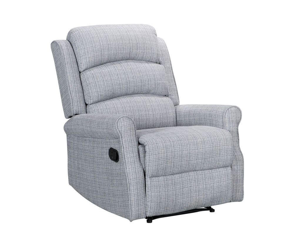 Kyoto Baxter Grey Weave Manual Recliner Chair