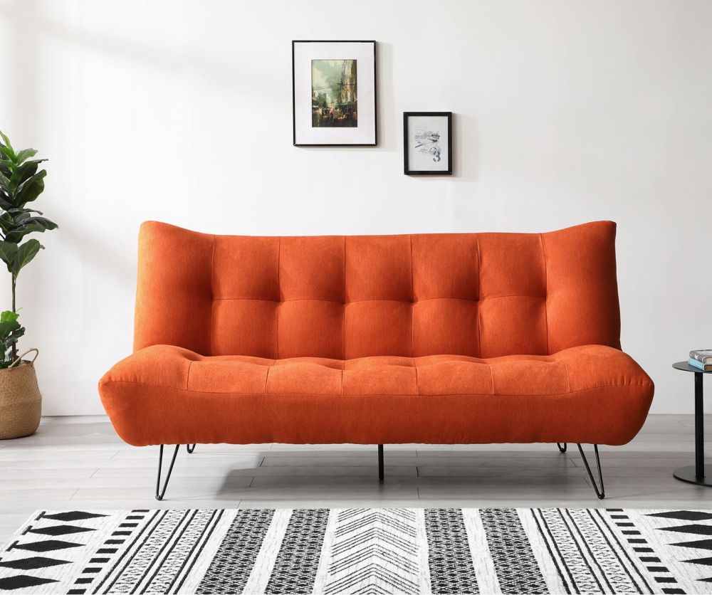 Kyoto Furniture Lux Orange Sofa Bed