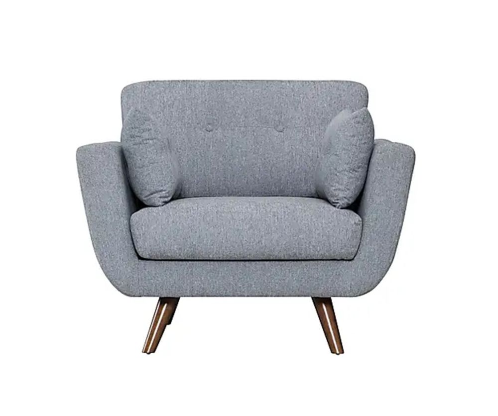 Kyoto Oslo Grey Fabric Armchair