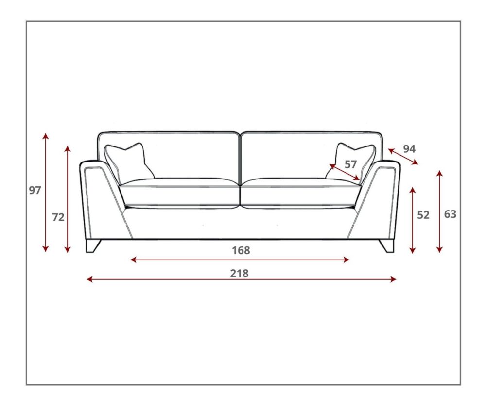 Sweet Dreams Lancaster Standard Grey Fabric 3+1+1 Sofa Set