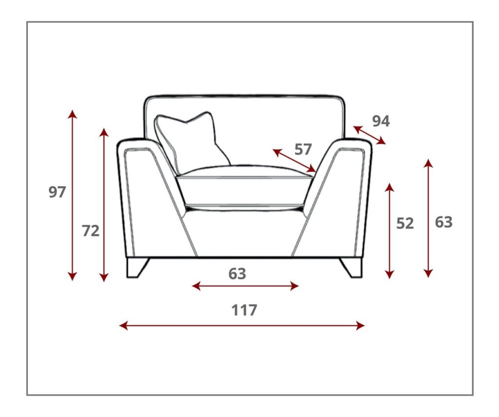 Sweet Dreams Lancaster Standard Grey Fabric 3+2+1 Sofa Set