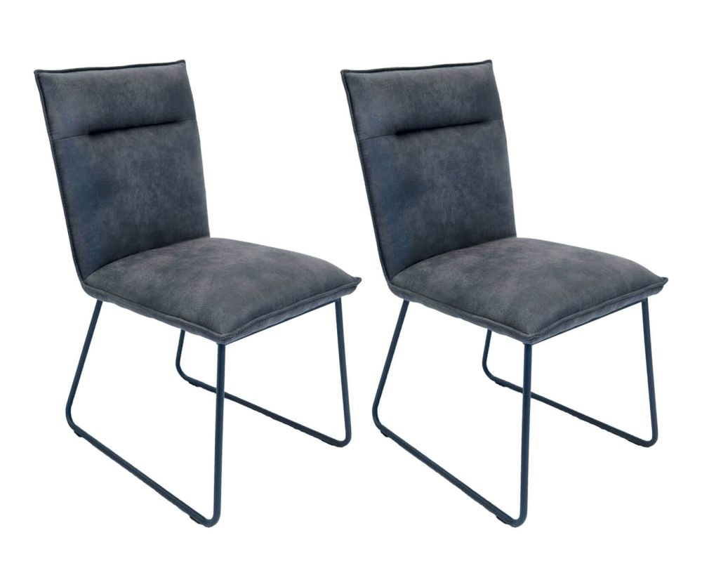 Classic Furniture Larson Grey Suede Dining Chair in Pair