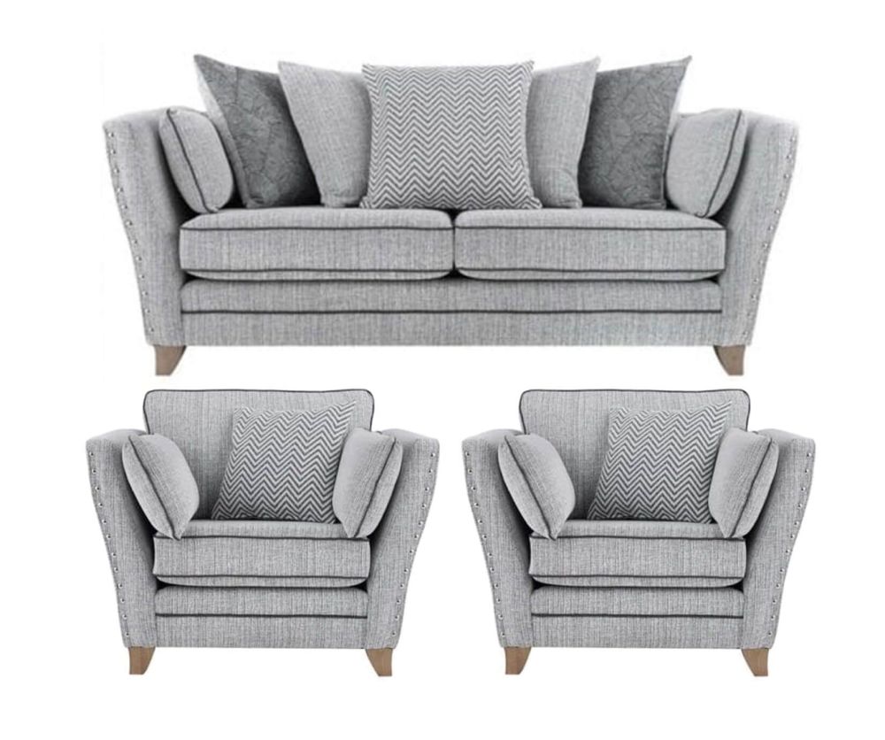 Lebus Athena Fabric 3+1+1 Sofa Set