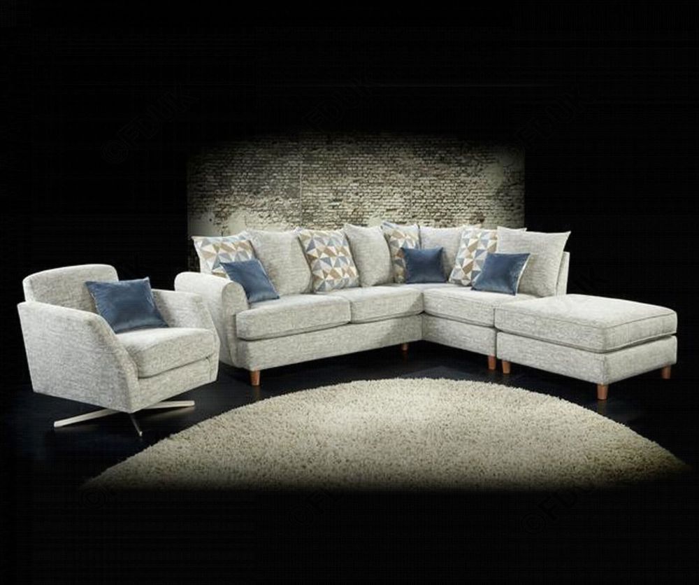 Lebus Lusso Fabric Small Right Hand Facing Corner Sofa