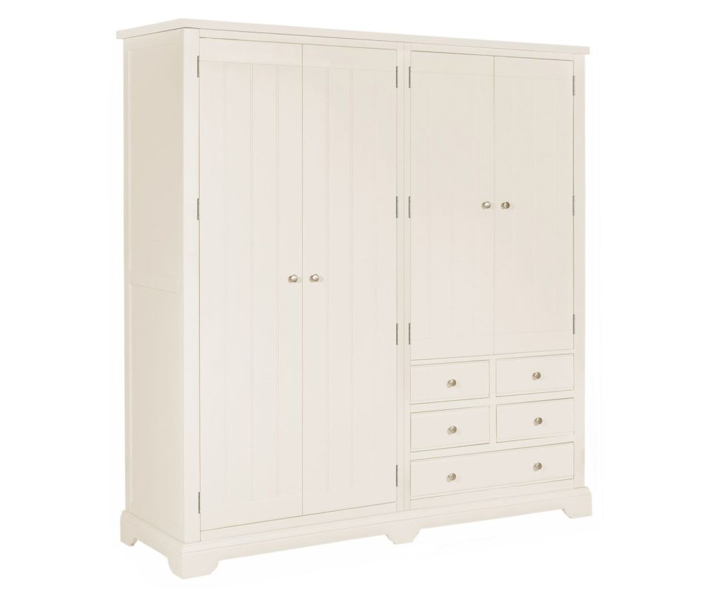 Classic Furniture Lily White 4 Door Wardrobe