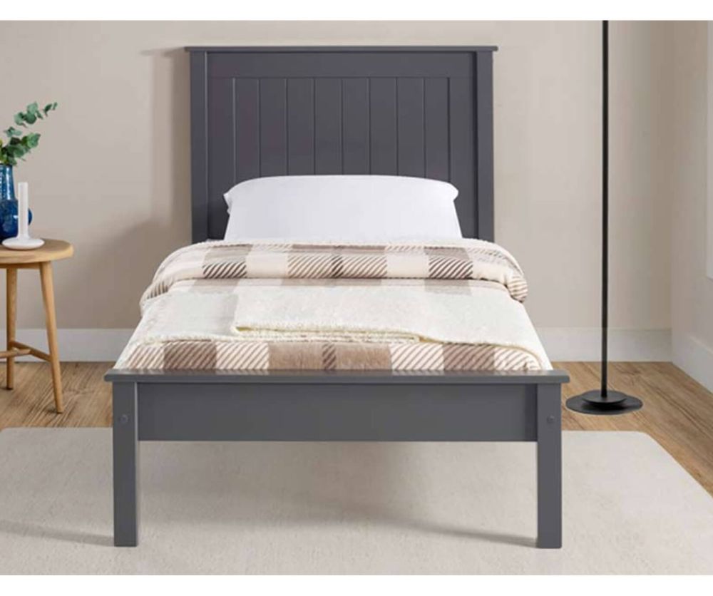 Limelight Taurus Dark Grey Wooden Low Footend Bed Frame