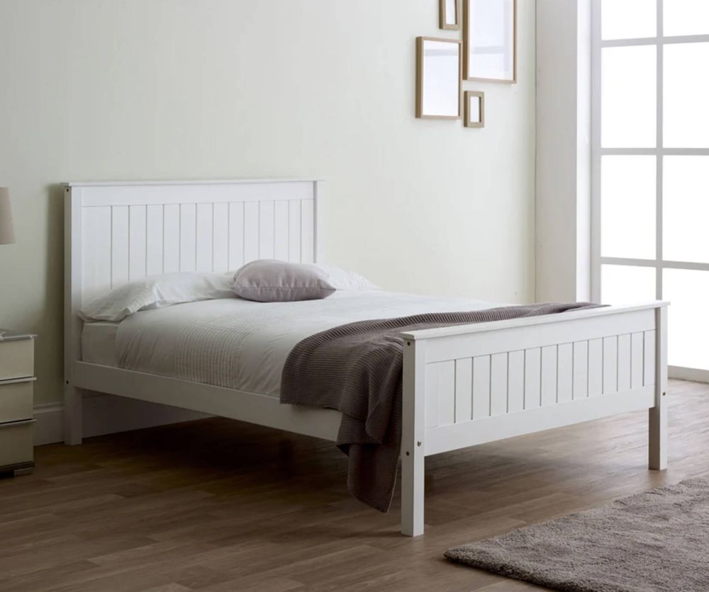 Limelight Taurus White Painted Wooden Bed Frame