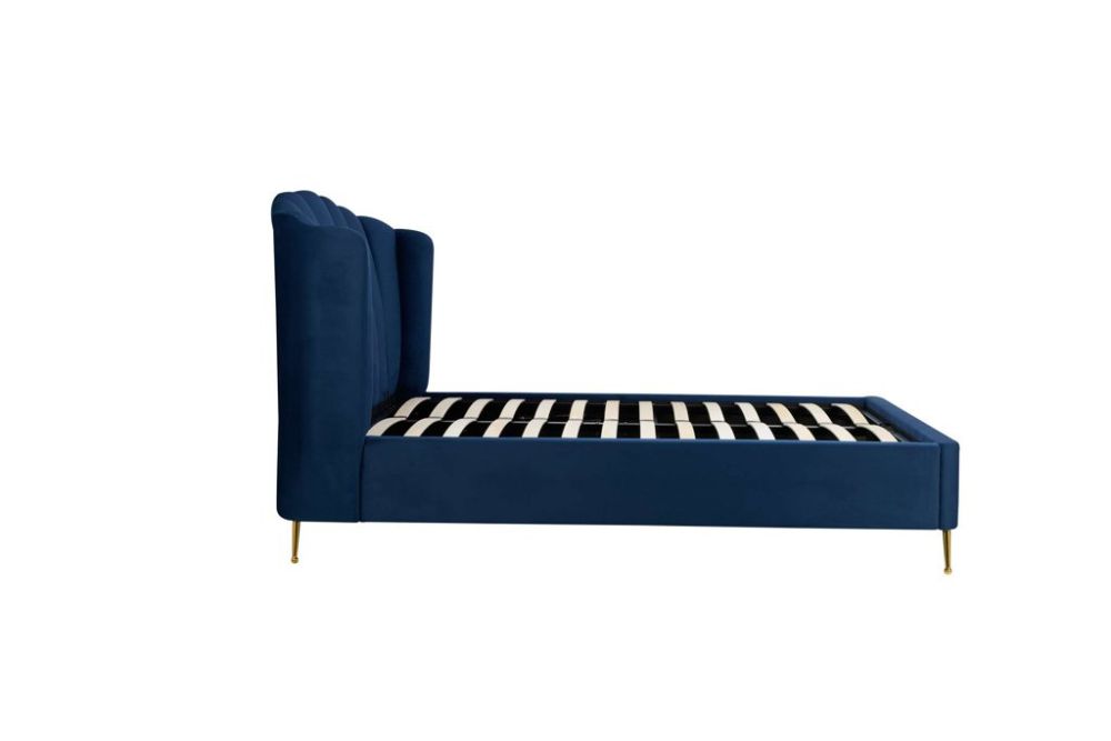 Birlea Furniture Lottie Blue Fabric Ottoman Bed
