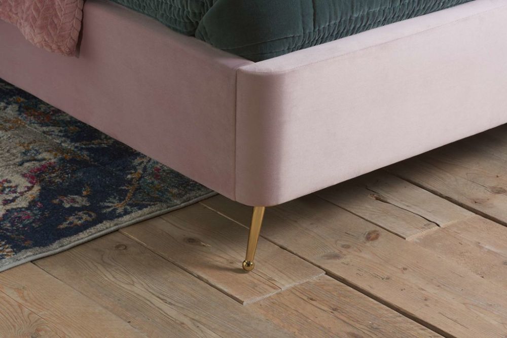 Birlea Furniture Lottie Pink Fabric Ottoman Bed 