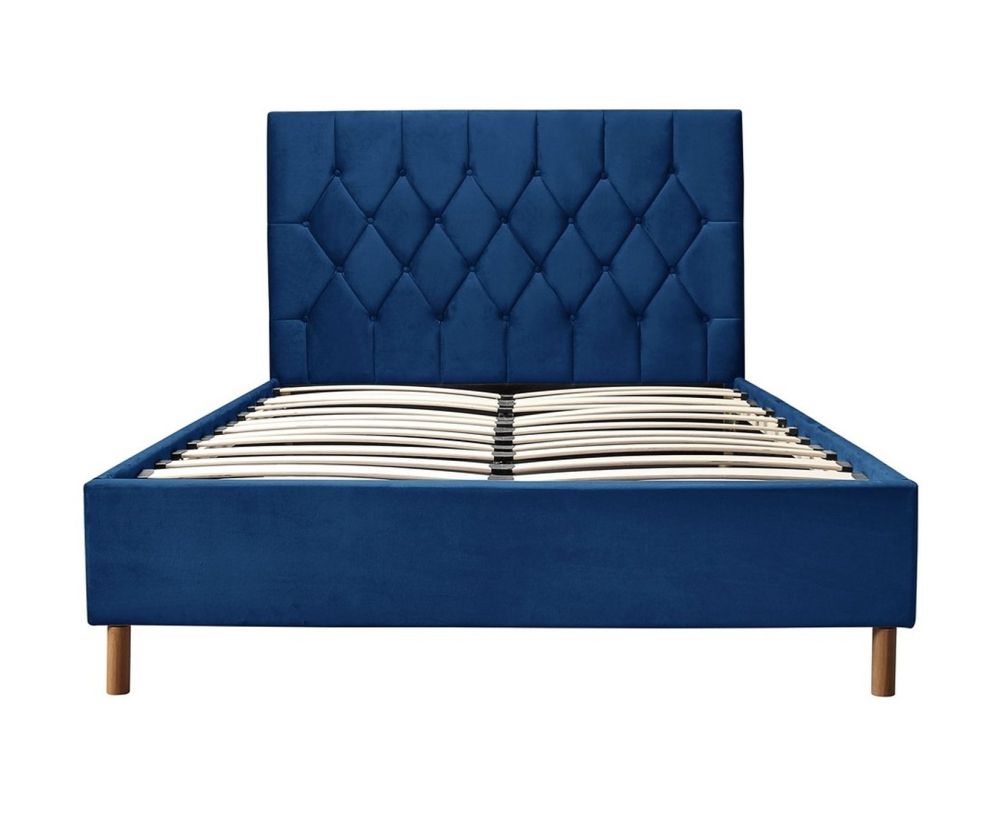Birlea Furniture Loxley Blue Fabric Ottoman Bed Frame