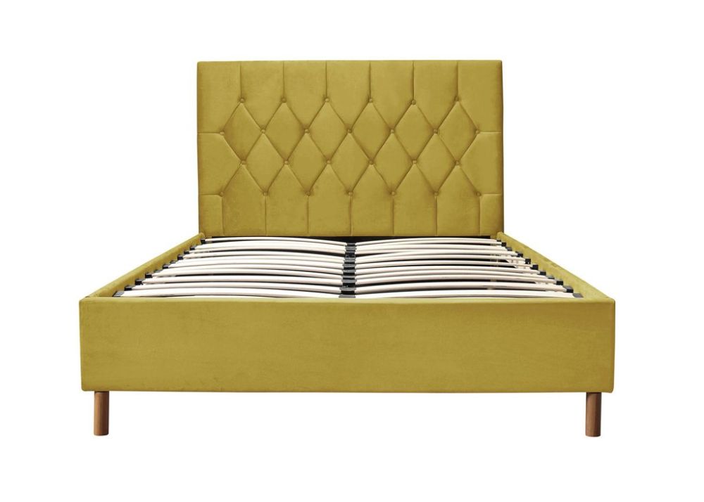 Birlea Furniture Loxley Mustard Fabric Ottoman Bed