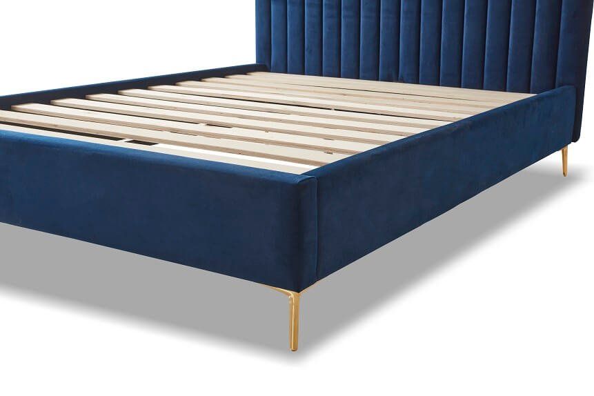 Furniture Link Lucy Blue Fabric Bed Frame
