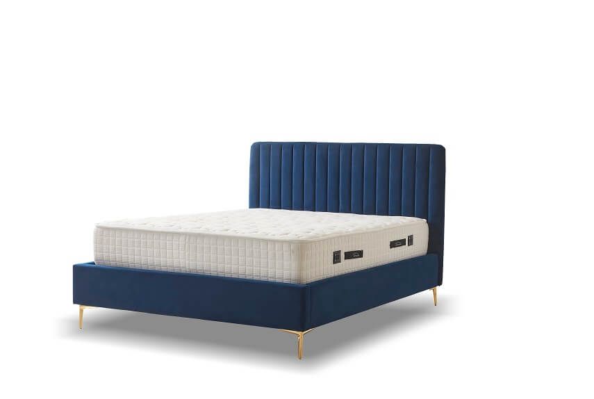 Furniture Link Lucy Blue Fabric Bed Frame