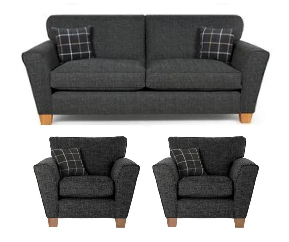 Lebus Lucy Fabric 3+1+1 Sofa Set