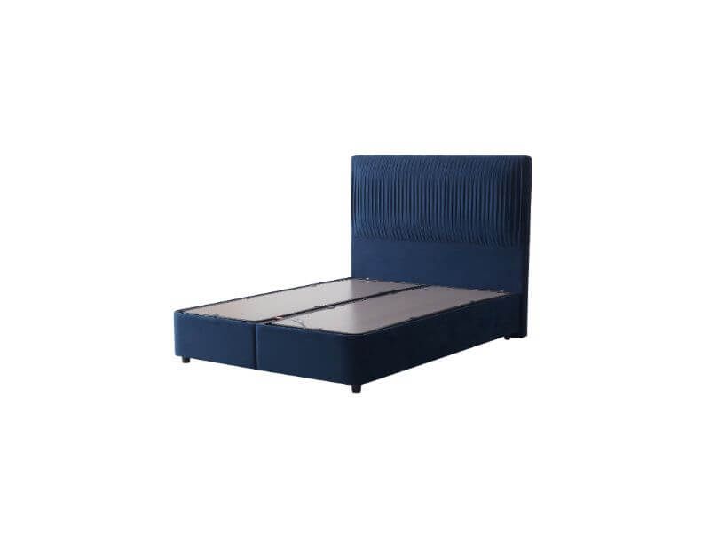 Furniture Link Lyla Blue Fabric Ottoman Bed