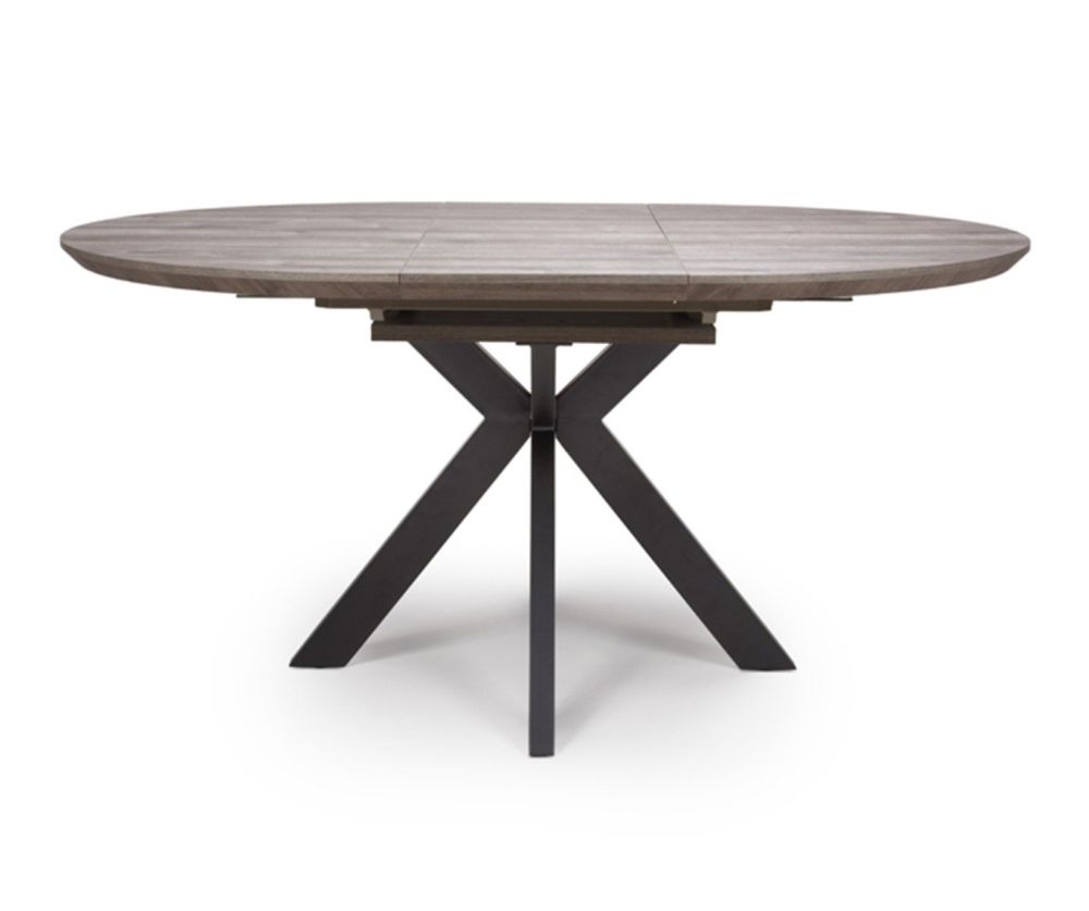 Furniture Link Manhattan Round Grey Extending Dining Table(W120cm-160cm)