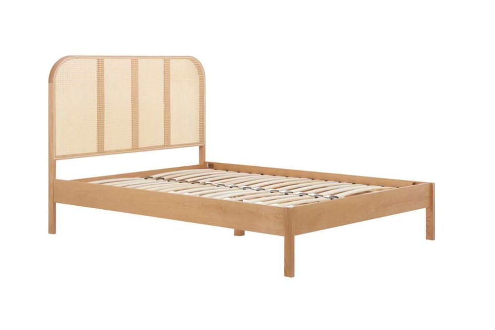 Birlea Furniture Margot Oak Rattan Bed Frame