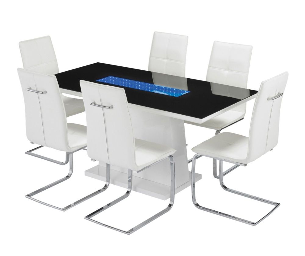 LPD Matrix White High Gloss Dining Table