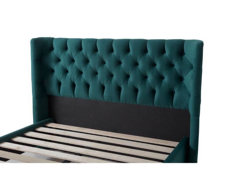 Furniture Link Mayfair Green Fabric Bed Frame