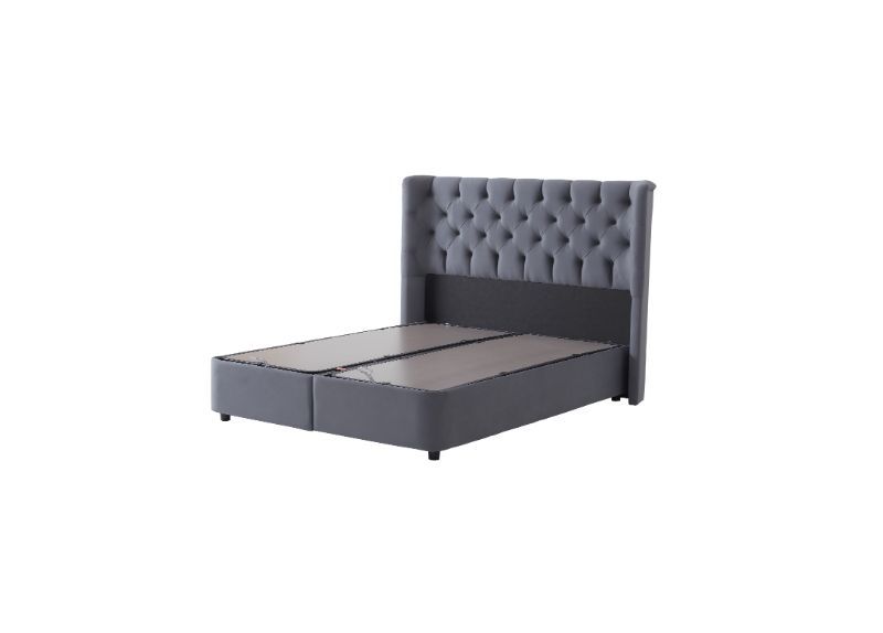 Furniture Link Mayfair Grey Fabric Ottoman Bed 