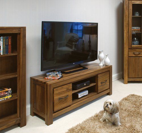 Baumhaus Mayan Walnut Widescreen Television Cabinet
