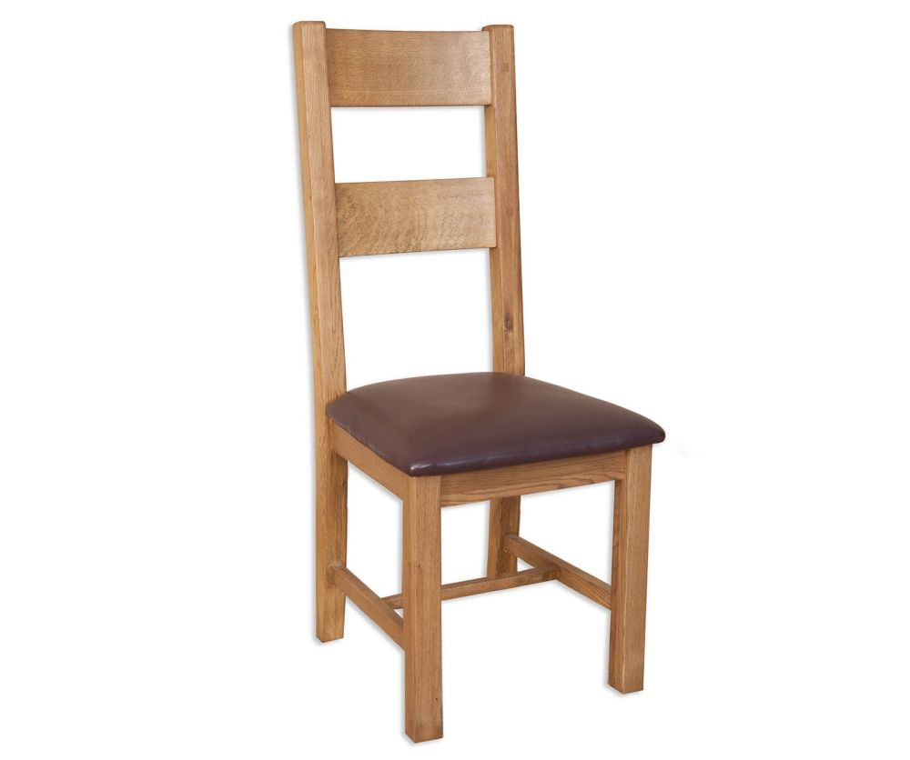 Melbourne Country Oak Dining Chair in Pair