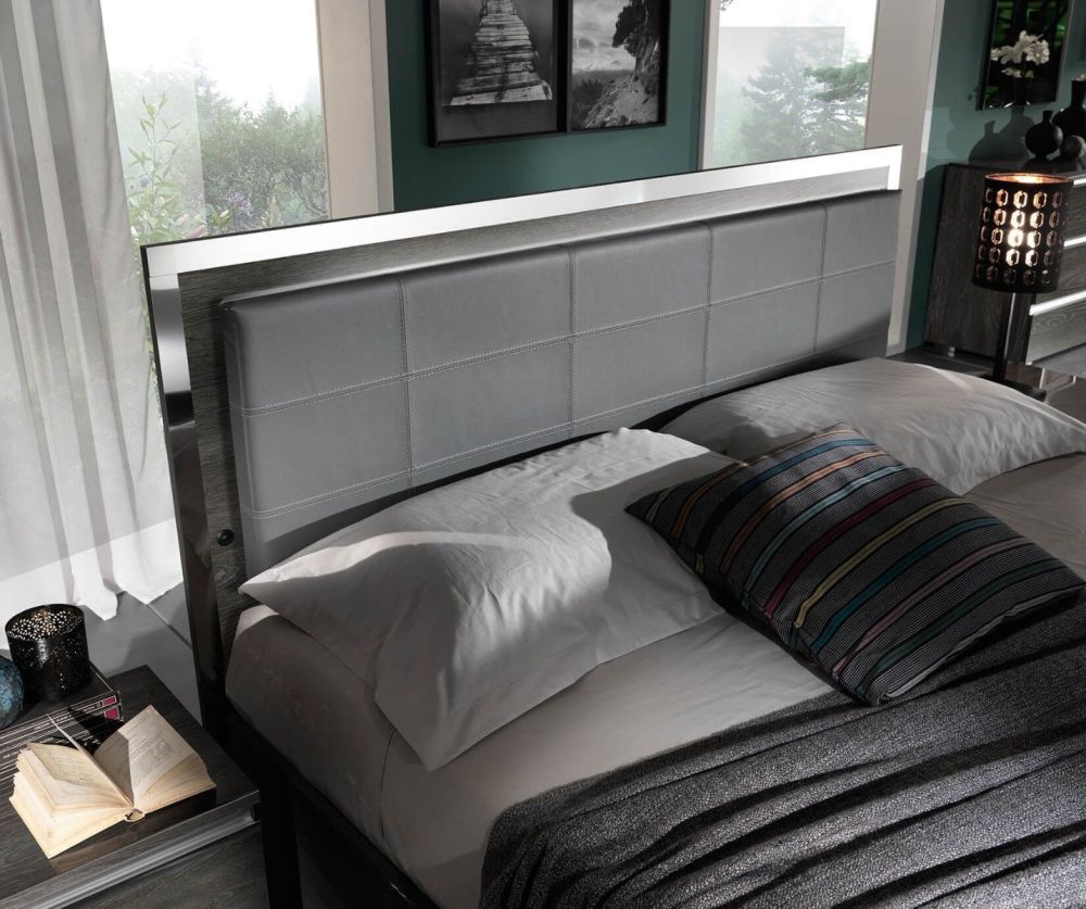 MCS Oxford Grey Finish Bed Frame