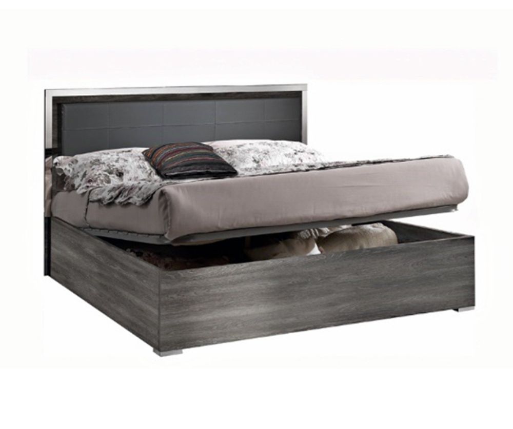 MCS Oxford Grey Finish Storage Bed Frame