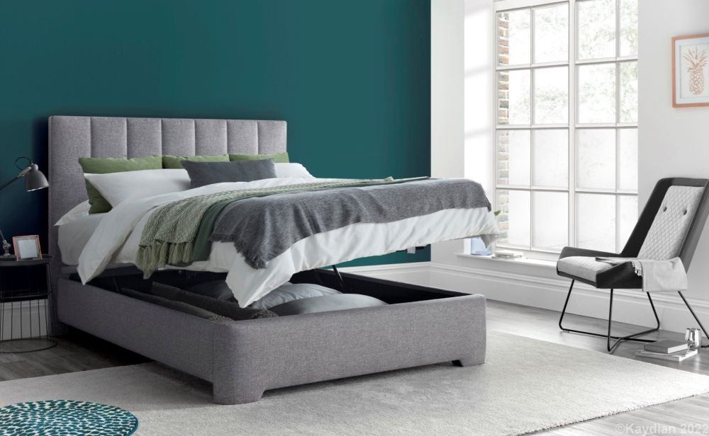 Kaydian Beds Medburn Grey Fabric Ottoman Bed Frame