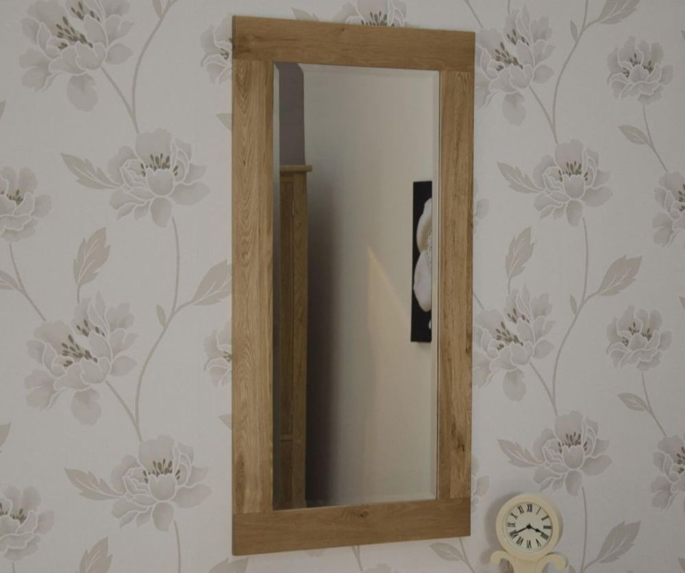 Homestyle GB Oak Rectangular Medium Wall Mirror
