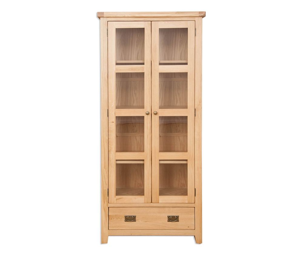 Melbourne Natural Oak Display Cabinet