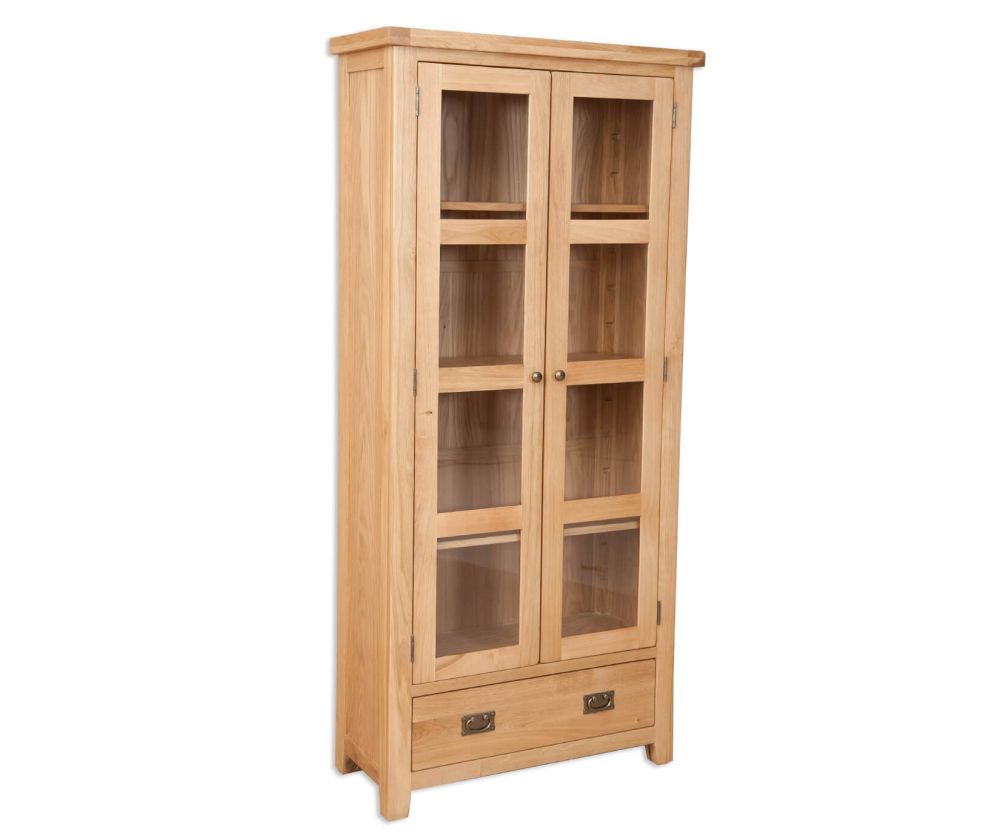 Melbourne Natural Oak Display Cabinet