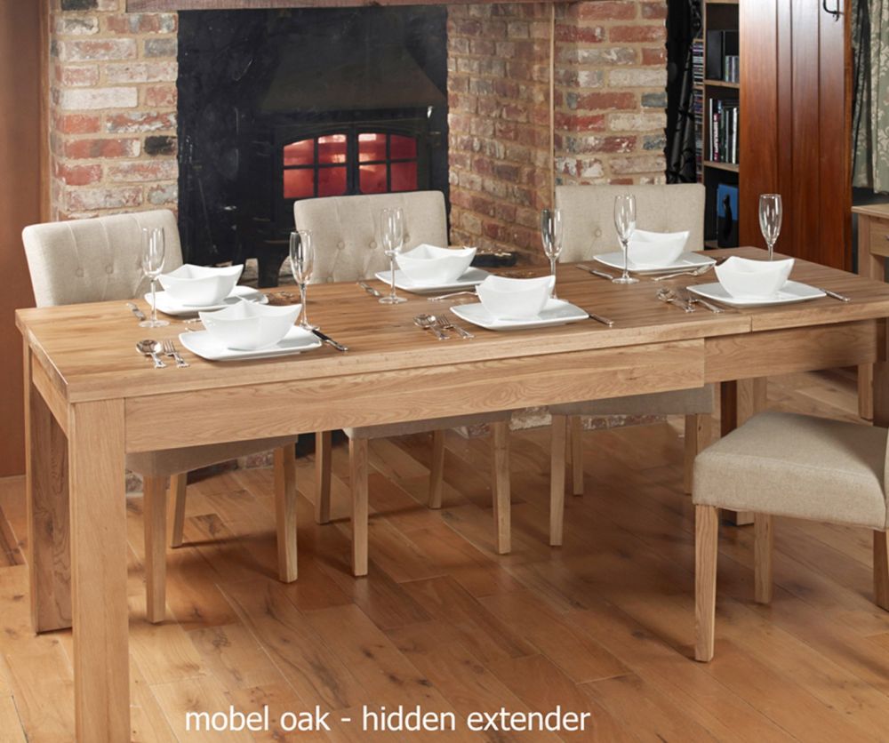 Baumhaus Mobel Oak Extending Dining Table