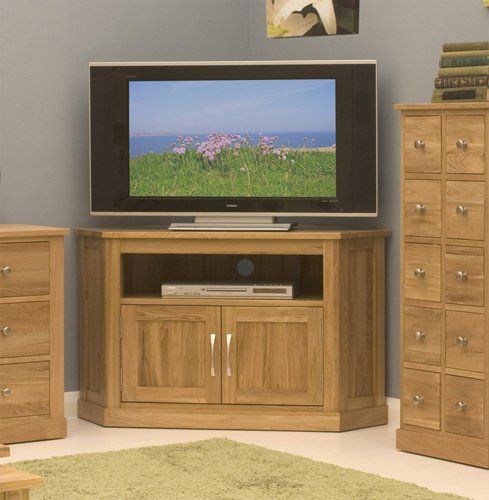Baumhaus Mobel Oak Corner Television Cabinet