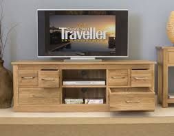 Baumhaus Mobel Oak Widescreen Television Cabinet