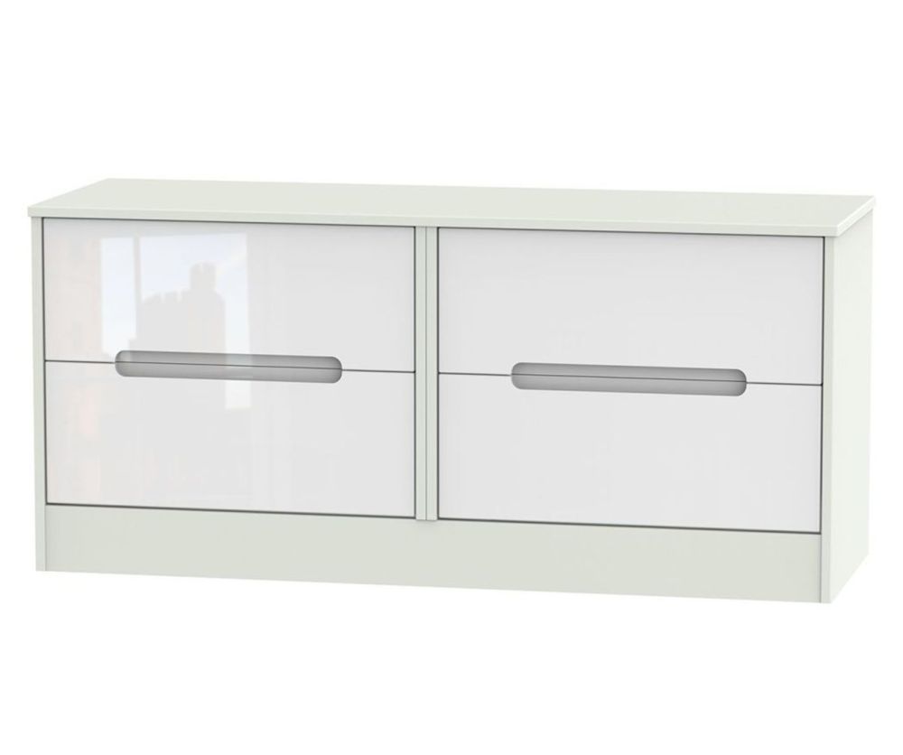 Welcome Furniture Monaco White and Kashmir 4 Drawer Bed Box
