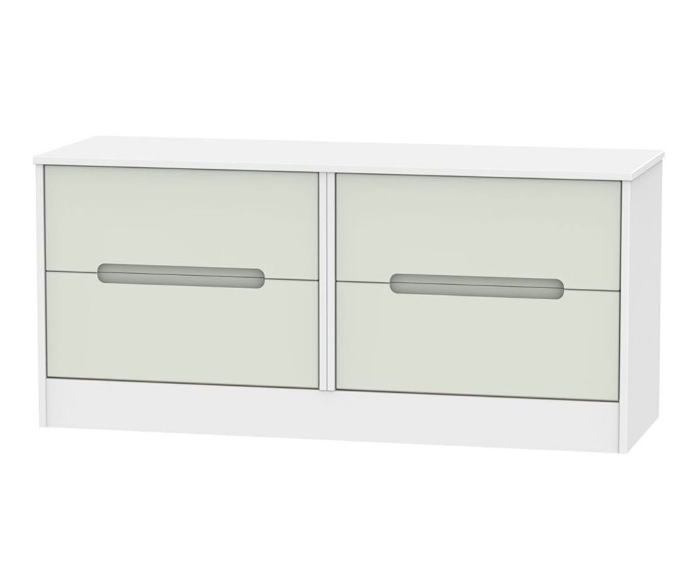 Welcome Furniture Monaco Kaschmir and White 4 Drawer Bed Box