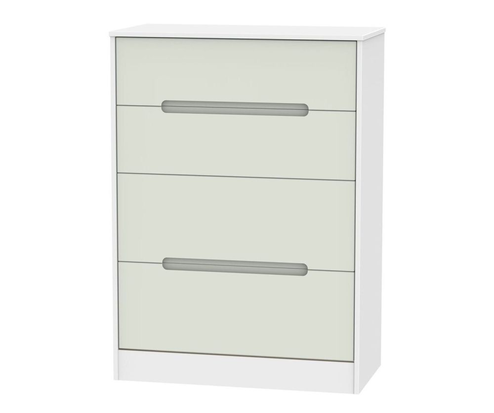Welcome Furniture Monaco Kaschmir and White 4 Drawer Deep Chest