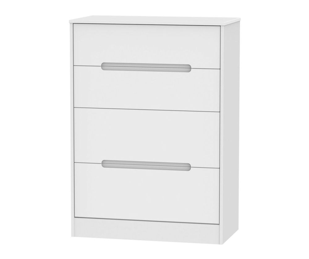 Welcome Furniture Monaco White 4 Drawer Deep Chest