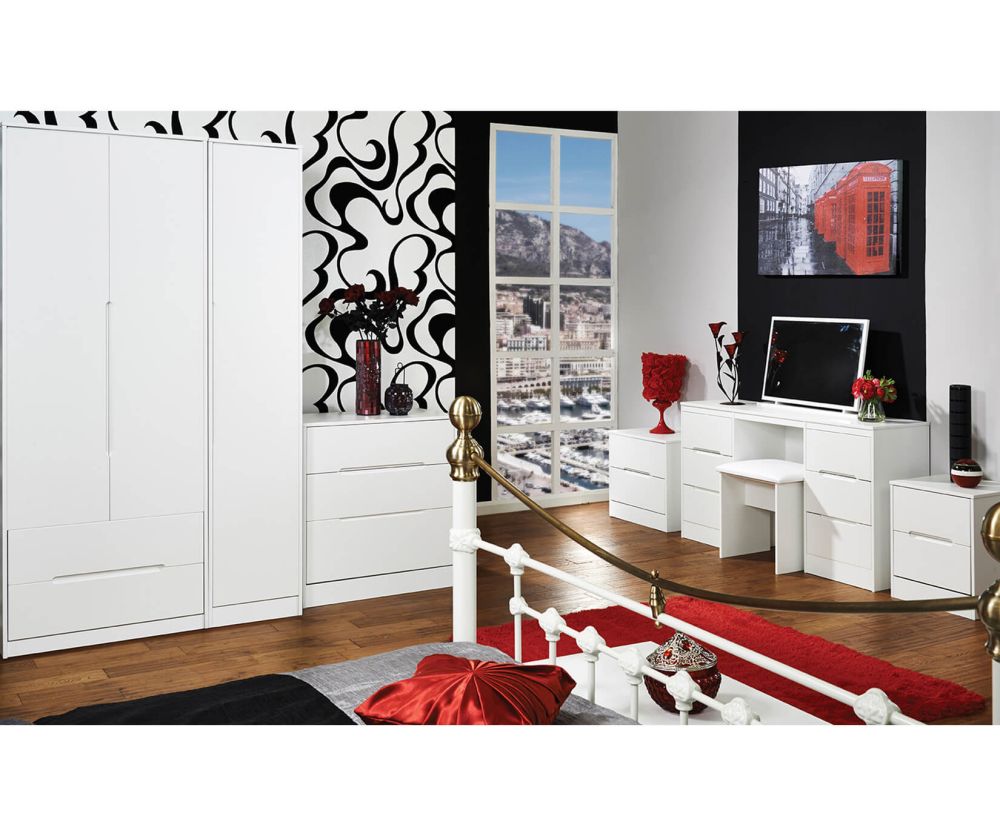 Welcome Furniture Monaco Gloss 2 Drawer Midi Chest
