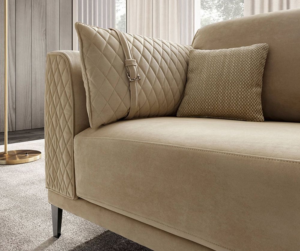 Camel Group Mood Fabric Maxi 3 Seater Sofa