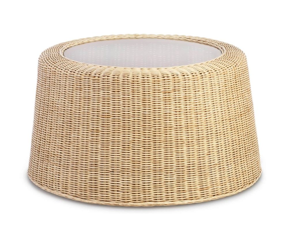 Desser Natural Woven Rattan Round Coffee Table