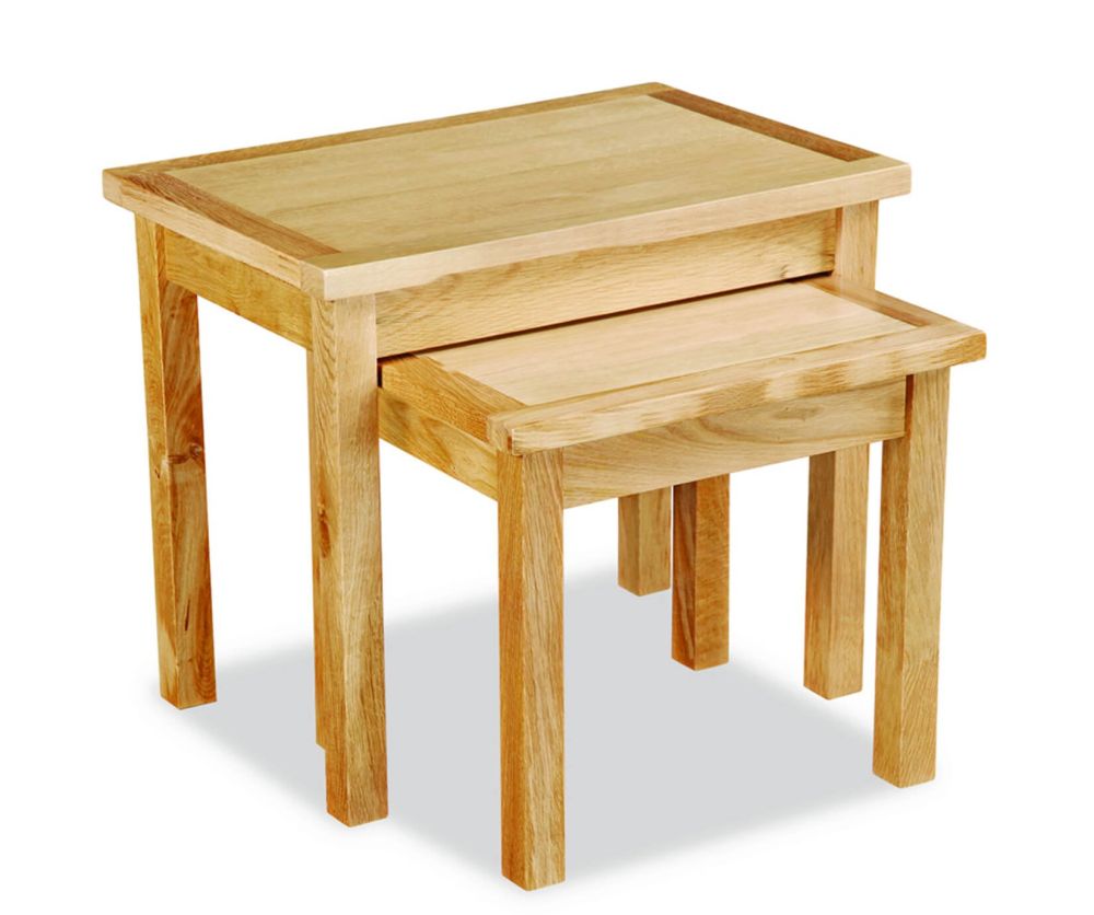 Global Home New Trinity Oak Nest of Tables