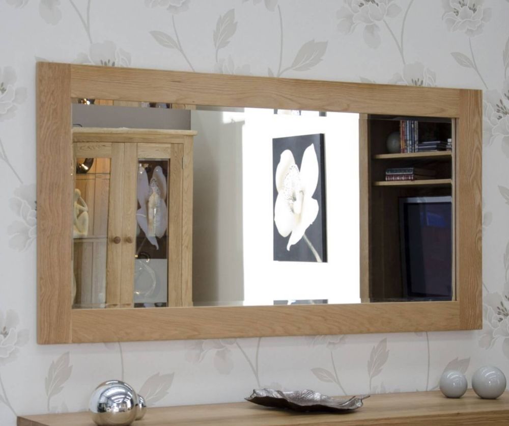 Homestyle GB Oak Rectangular Large Wall Mirror
