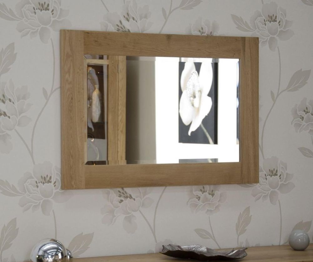 Homestyle GB Oak Rectangular Wall Mirror