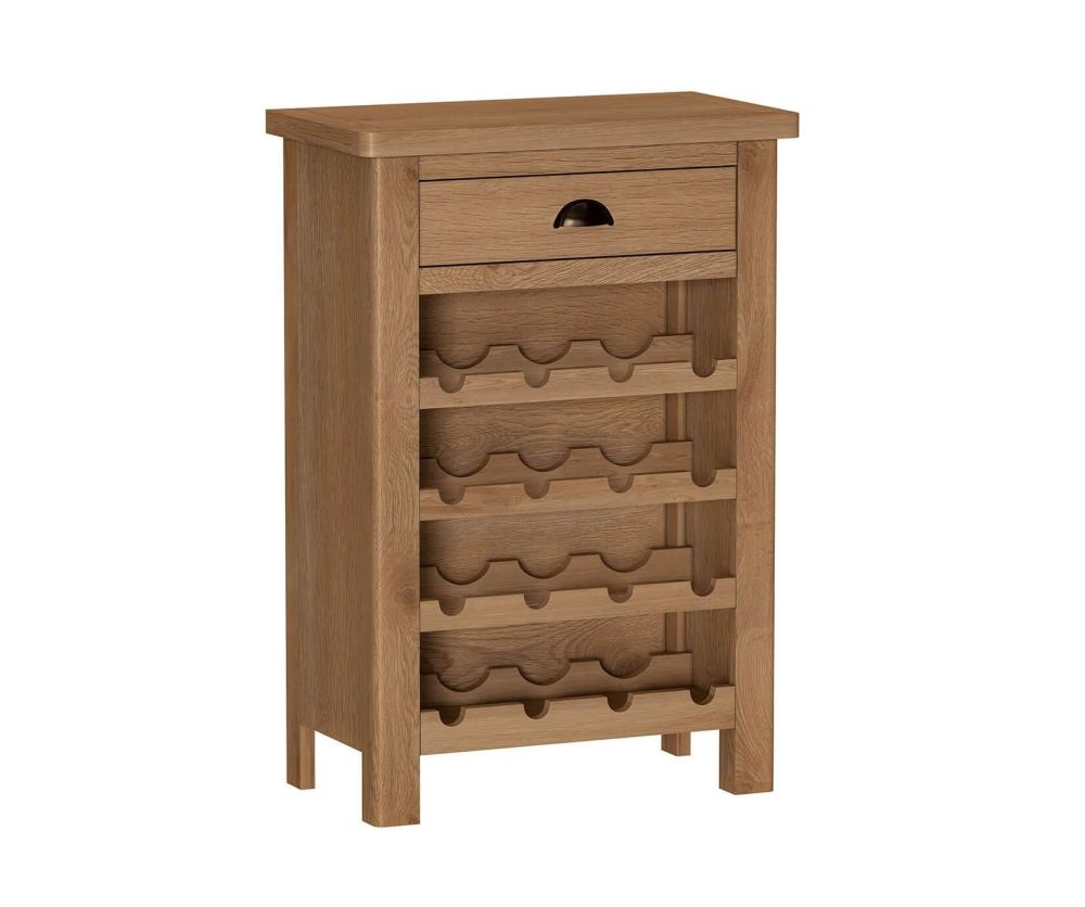 FD Essential Rochdale Oak Wine Cabinet
