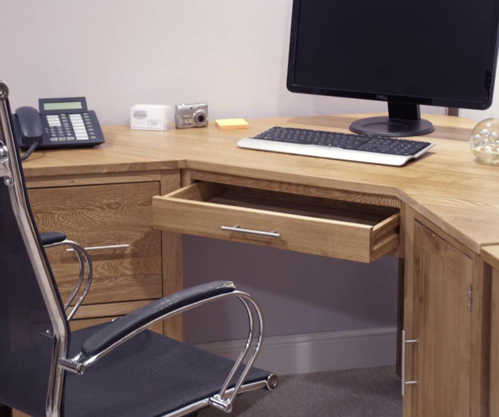 Homestyle GB Opus Oak Corner Computer Desk